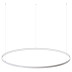 Luminaria colgante CYCLE IN, 130W, blanco, Ø140cm, Blanco cálido