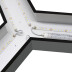 Luminaria colgante o superficie TRILED, Ø900mm, 40W, negro, Blanco neutro