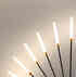 Candeeiro Fireworks Led, 12W+4W, Ø80cm, CCT, gold + remote control, 3000-4000-6000K