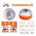 Pack 4 x Luz de Emergencia V16 para Vehículos con Base Magnética Homologada DGT Multifunción, Blanco frío