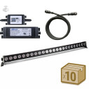 Pack 10xProyector LED lineal, Voz, WiFi, RGB, 6W, DC24V, 50cm