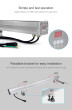 Proyector LED lineal 72W RGBW, 220V, DMX512, RDM, 1m, RGB + Blanco cálido, Regulable