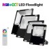Projetor RGB+CCT Nichia Led, 10W, RF, RGB + Branco dual, Regulable