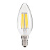 Lâmpada Filamento LED Vela E14 COB 6W, Regulavél, Branco quente 2700K, Regulable