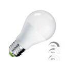 Bombilla LED E27, 240º, 9W, Regulable 100-50-20%, Blanco frío, Regulable
