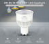 Lâmpada LED WiFi GU10 Bulb 6W RGB+CCT, RGB + Branco dual, Regulable