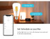 Bombilla LED E27, 6W, Smart WiFi Edison, Alexa, Google Home, Blanco cálido 2700K, Regulable