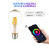 Bombilla LED E27, 6W, Smart WiFi Edison, Alexa, Google Home, Blanco cálido 2700K, Regulable