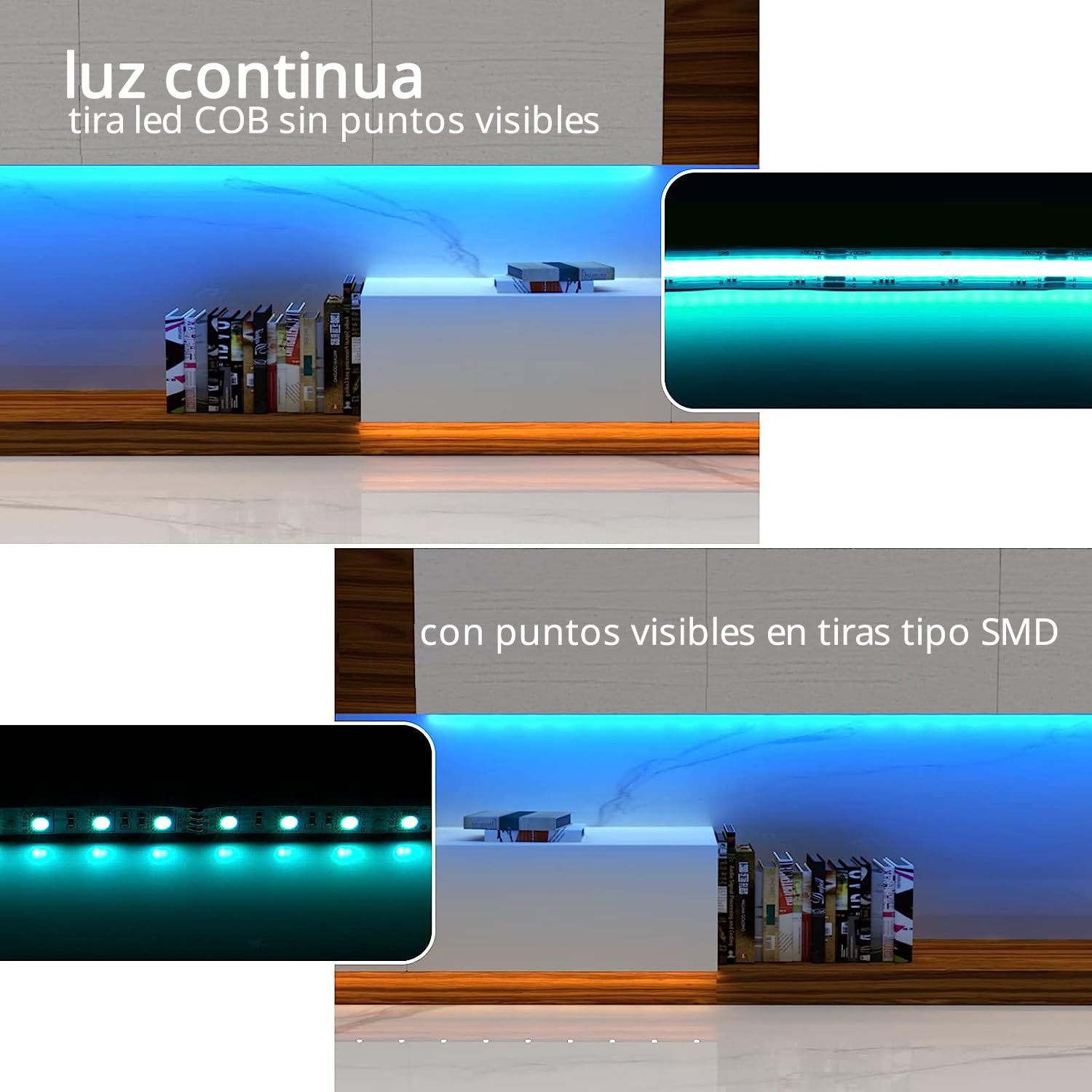 Tira LED COB, ChipLed Samsung, DC24V, 20 metros (240Led/m), 300W