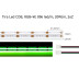 Fita LED RGB+W COB, DC24V, 5m (896Led/m), 100W, IP20, RGB + Branco frio