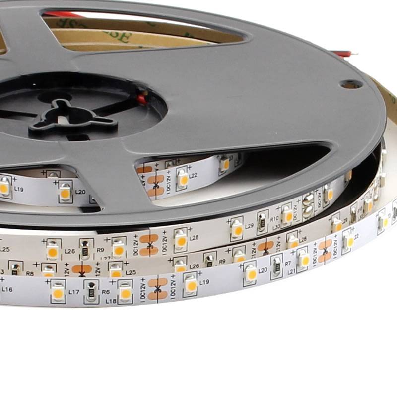 Tira LED Monocolor HQ SMD3528, DC12V, 5m (60 Led/m), 24W, IP20, Verde