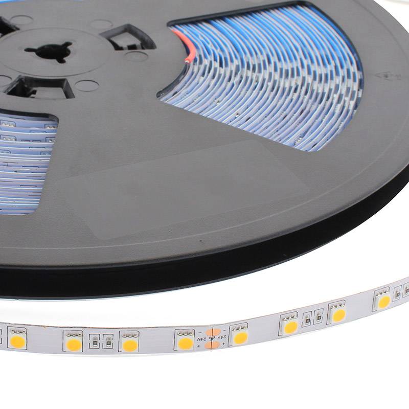 Tira LED Monocolor EPISTAR SMD5050, DC24V, 20 metros (60Led/m), 120W, IP20, Blanco frío