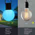 Kit 25 bombillas G40, DC5V, 5m, RGB, IR, Bluetooth, IP65, RGB, Regulable