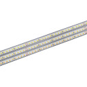 Tira LED 220V SMD2835, 75Led/m,  1 metro con conectores rápidos, 20cm corte, Blanco frío