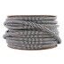 Cable textil redondo 2x0,75mm, 1m, negro-blanco