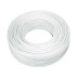 Cable plano 2x0,75mm, 1m, blanco