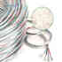 Cable redondo transparente 2x0,50mm Color Silver, 1m
