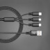 Cable de Carga USB 3 en 1 Android, Apple y Tipo-C
