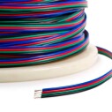 Cable de conexión a medida para tiras LED RGB 4x0,50mm, 1 metro