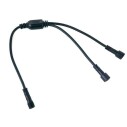 Cable conexión Y, 4 Pinx0,5mm, 20cm, IP68, negro