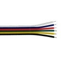 Cable de conexión a medida para tiras LED RGB+CCT 6x0,50mm, 1 metro