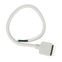 Cable redondo conexión macho 6 Pin 14mm RGB+CCT, 30cm, blanco