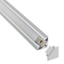 KIT - Perfil aluminio VENCO para tiras LED, 1 metro