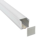 KIT - Perfil aluminio VART para tiras LED, 1 metro