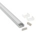 KIT - Perfil aluminio BARLIS para fitas LED, 1 metro