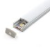KIT - Perfil aluminio BARLIS para fitas LED, 1 metro