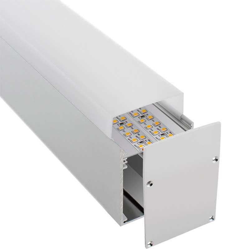 KIT - Perfil aluminio NORLUX para tiras LED, 1 metro
