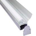 KIT - Perfil aluminio GREC 80º para tiras LED, 2 metros