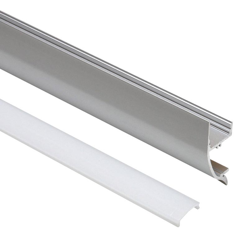 KIT - Perfil aluminio LEK para tiras LED, 2 metros - LEDBOX