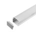 KIT - Perfil aluminio FAT para tiras LED, 1 metro