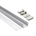 KIT - Perfil aluminio FAT para fitas LED, 1 metro