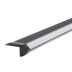 KIT - Perfil aluminio preto CINEMA para fitas LED, 1 metro