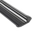 KIT - Perfil aluminio negro CINEMA para tiras LED, 1 metro