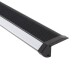 KIT - Perfil aluminio preto CINEMA para fitas LED, 2 metros