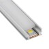 KIT - Perfil aluminio HARDY para tiras LED, 2 metros