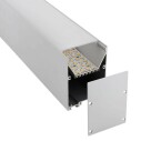 KIT - Perfil aluminio SERK para tiras LED, 2 metros