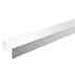 KIT - Perfil aluminio SERK para fitas LED, 1 metro, branco