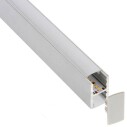 KIT - Perfil aluminio KEN para tiras LED, 1 metro