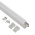 KIT - Perfil aluminio GURKEN para fitas LED, 1 metro