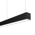 KIT - Perfil aluminio SERK para tiras LED, 1 metro, negro