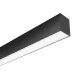 KIT - Perfil aluminio SERK para fitas LED, 1 metro, preto
