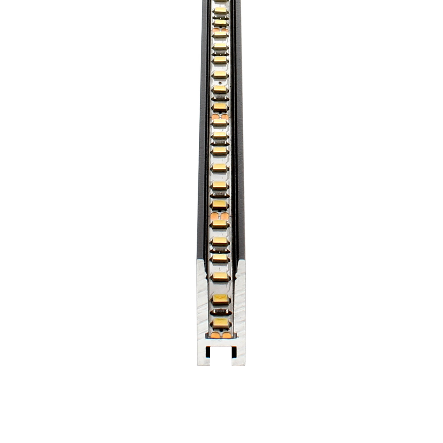 KIT - Perfil aluminio LOX para tiras LED, 2 metros, negro - LEDBO