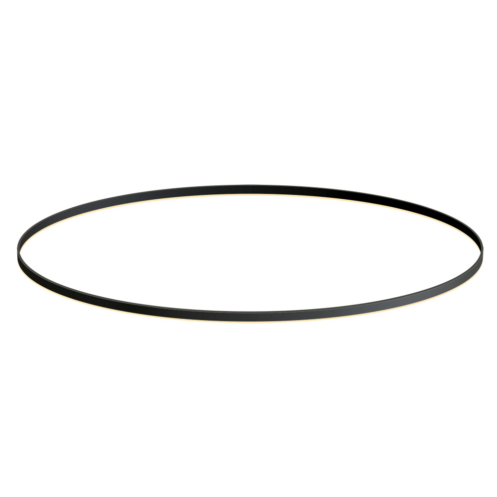 KIT - Perfil aluminio circular RING, Ø1800mm, negro