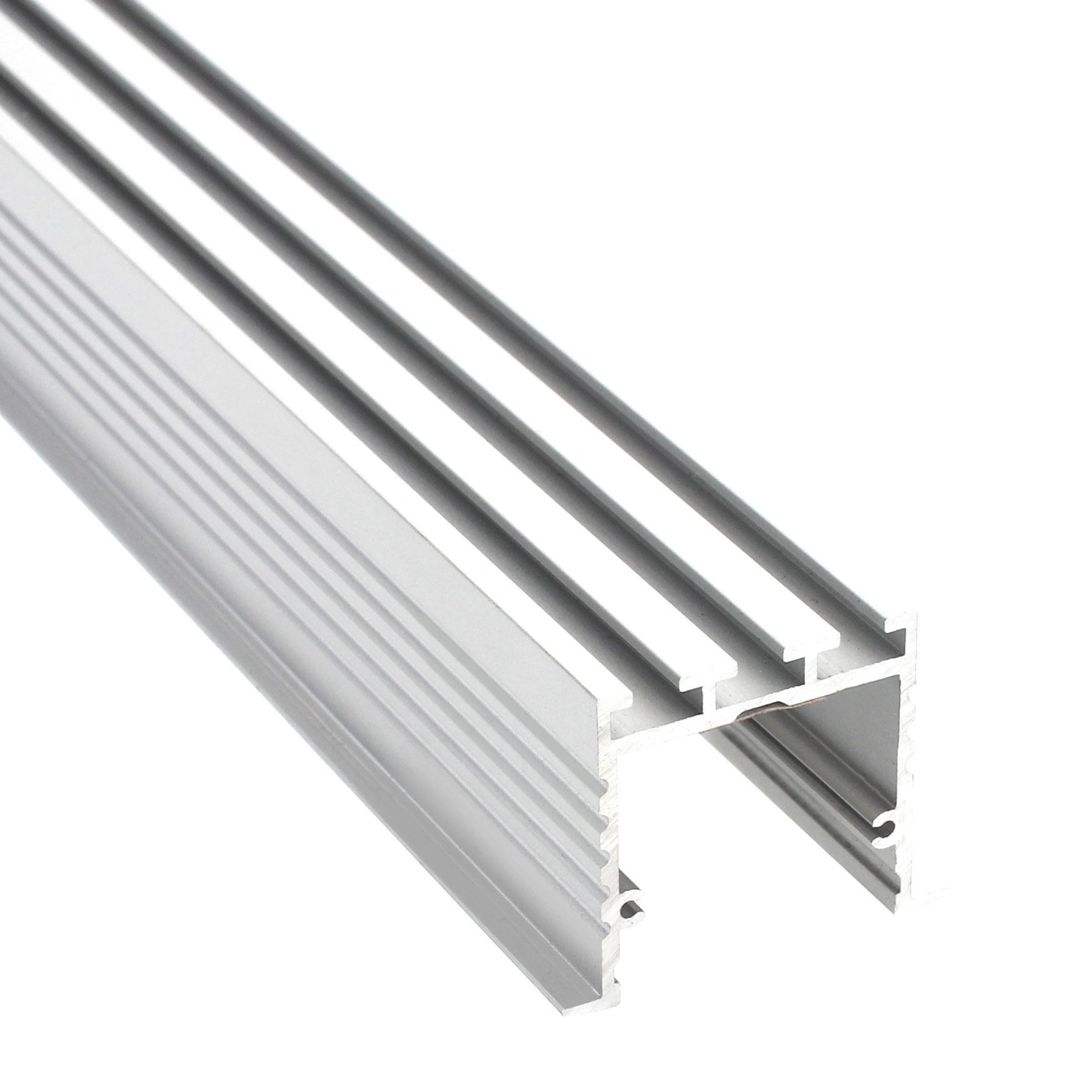 Perfil aluminio PHANTER S1 para tiras LED, 1 metro, blanco - LEDB