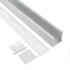 KIT - Perfil aluminio TEITO para fitas LED, 1 metro, branco