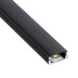 KIT - Perfil aluminio BARLIS para tiras LED, 1 metro, negro